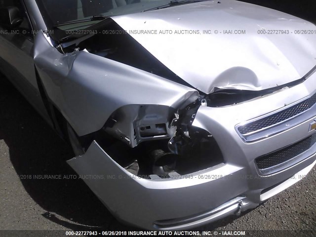 1G1ZG57B99F260455 - 2009 CHEVROLET MALIBU LS ვერცხლისფერი ფოტო 6