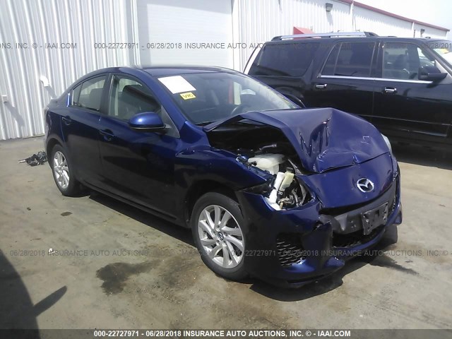 JM1BL1V74D1798935 - 2013 MAZDA 3 I BLUE photo 1