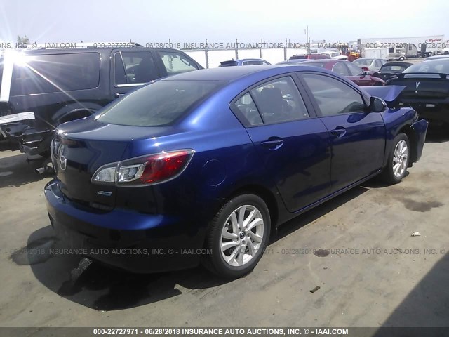 JM1BL1V74D1798935 - 2013 MAZDA 3 I BLUE photo 4