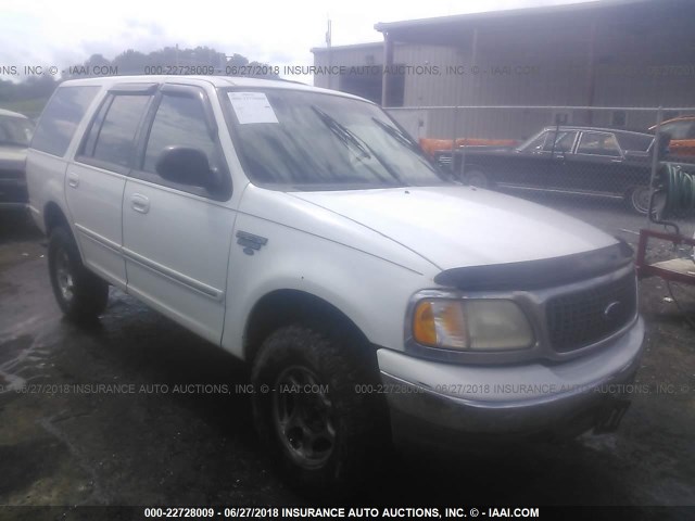 1FMPU16L7YLA60521 - 2000 FORD EXPEDITION XLT WHITE photo 1