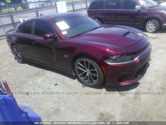 2C3CDXGJ3HH660134 - 2017 DODGE CHARGER R/T 392 MAROON photo 1