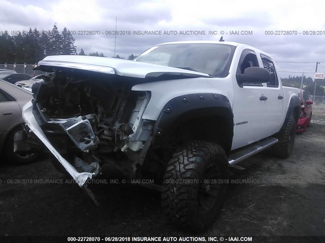 2GTEK13M881218854 - 2008 GMC SIERRA K1500 WHITE photo 2