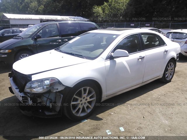 1G1ZG5E72CF287812 - 2012 CHEVROLET MALIBU LTZ 白色 照片 2