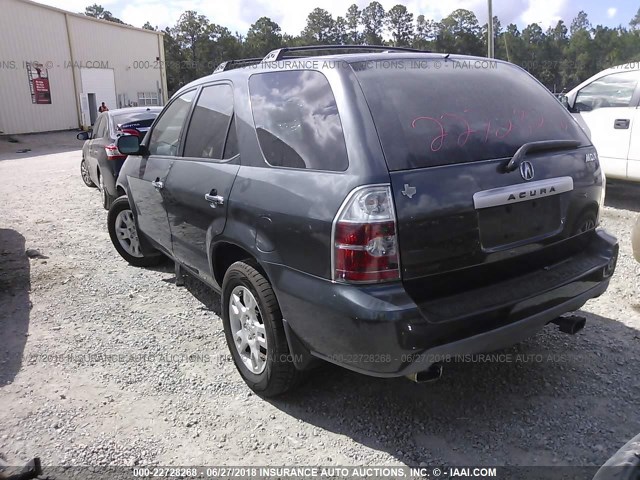 2HNYD18696H529015 - 2006 ACURA MDX TOURING GREEN photo 3