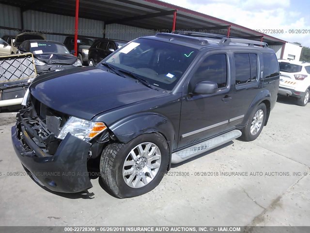 5N1AR1NN5AC605230 - 2010 NISSAN PATHFINDER S/LE/SE GRAY photo 2