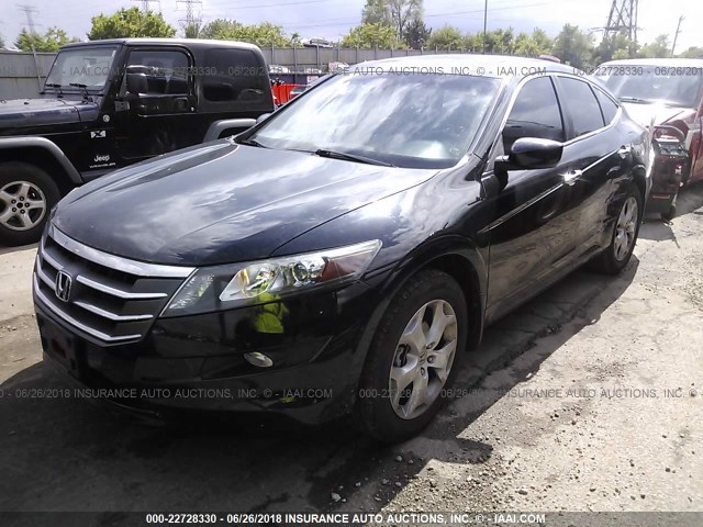 5J6TF1H59CL004594 - 2012 HONDA CROSSTOUR EXL BLACK photo 2
