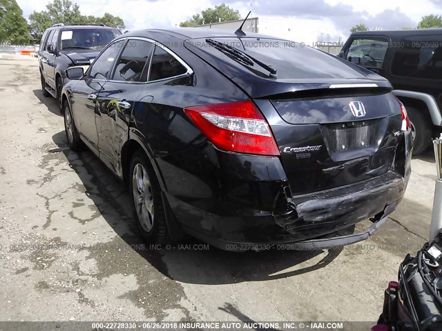 5J6TF1H59CL004594 - 2012 HONDA CROSSTOUR EXL BLACK photo 3