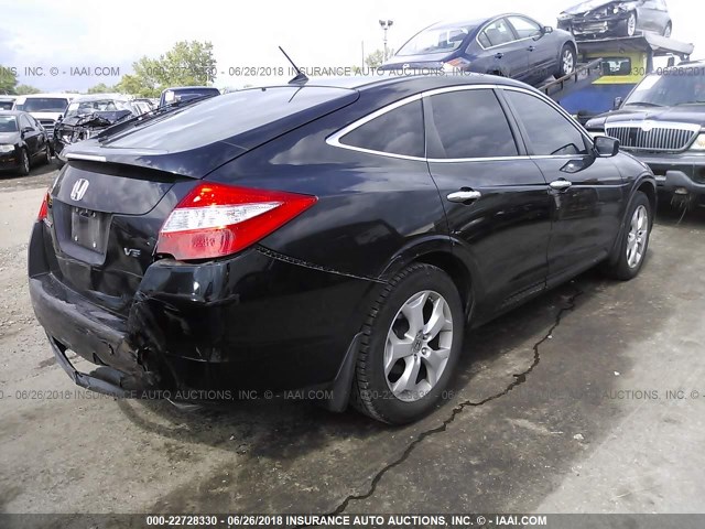 5J6TF1H59CL004594 - 2012 HONDA CROSSTOUR EXL BLACK photo 4