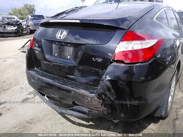 5J6TF1H59CL004594 - 2012 HONDA CROSSTOUR EXL BLACK photo 6