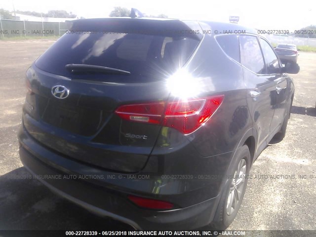 5XYZU3LBXEG126250 - 2014 HYUNDAI SANTA FE SPORT  GREEN photo 4