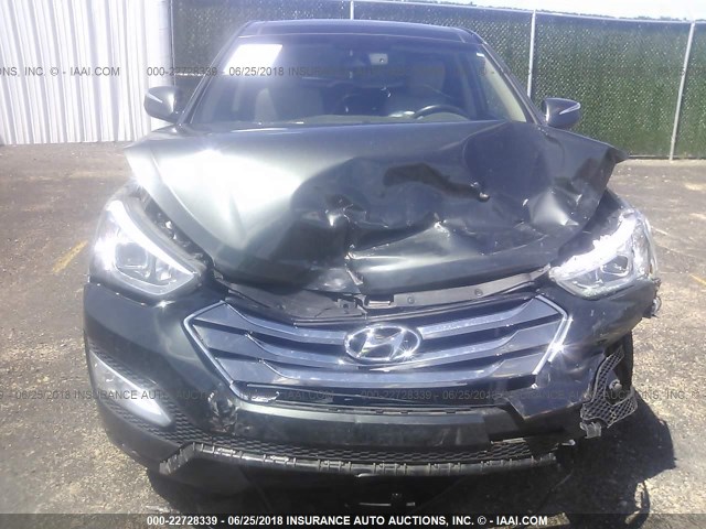 5XYZU3LBXEG126250 - 2014 HYUNDAI SANTA FE SPORT  GREEN photo 6