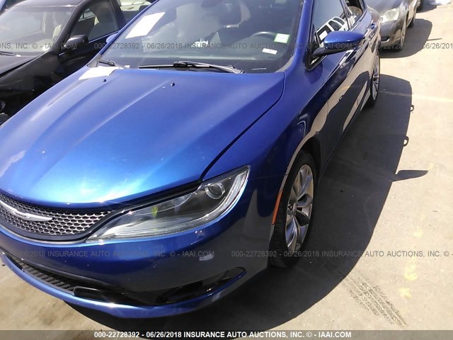 1C3CCCBG6FN572853 - 2015 CHRYSLER 200 S BLUE photo 2