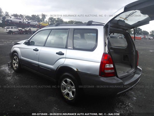 JF1SG63643H758927 - 2003 SUBARU FORESTER 2.5X SILVER photo 3