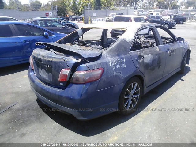 4T1BK46K09U090223 - 2009 TOYOTA CAMRY SE/LE/XLE ლურჯი ფოტო 4