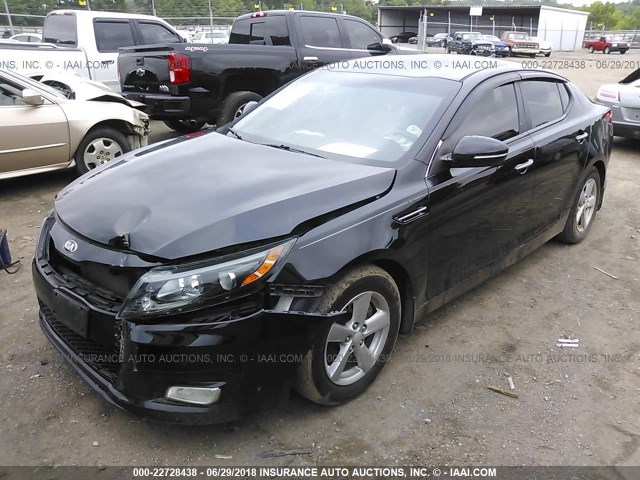 5XXGM4A79EG330117 - 2014 KIA OPTIMA LX 黑色 照片 2
