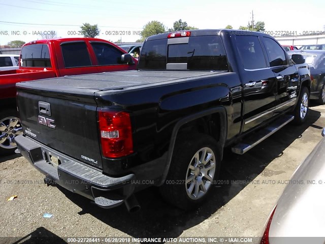 3GTU2WEJ8EG500572 - 2014 GMC SIERRA K1500 DENALI BLACK photo 4