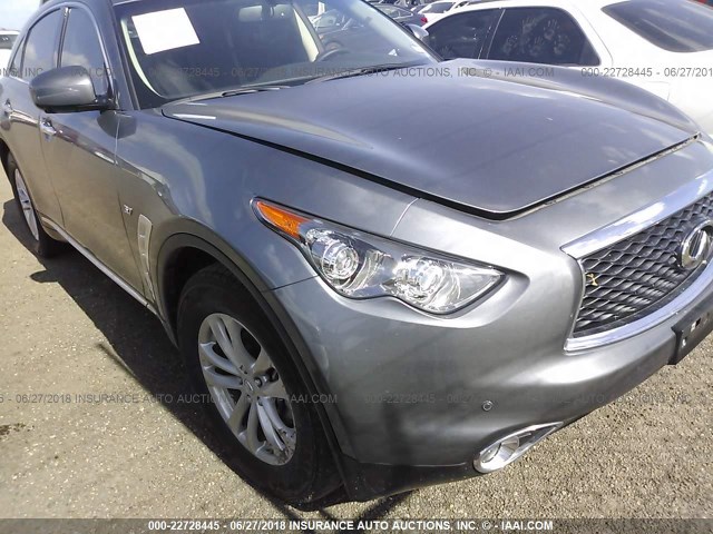 JN8CS1MU9HM143709 - 2017 INFINITI QX70 GRAY photo 6