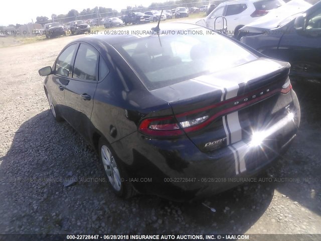 1C3CDFBB1ED698917 - 2014 DODGE DART SXT BLACK photo 3