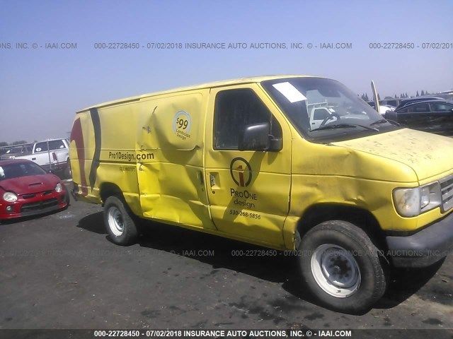 1FTFS24H3SHB71264 - 1995 FORD ECONOLINE E250 SUPER DUTY VAN YELLOW photo 6