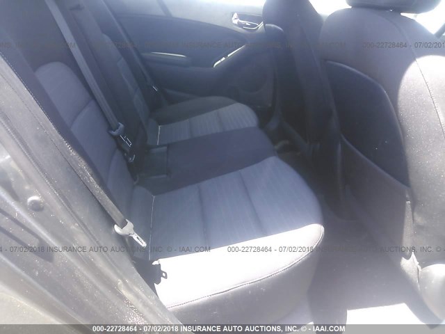 KNAFK5A87G5605522 - 2016 KIA FORTE LX GRAY photo 8