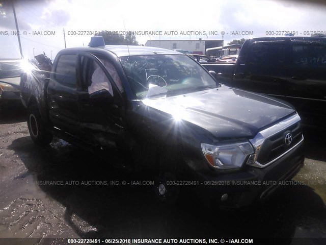 3TMLU4EN2DM107633 - 2013 TOYOTA TACOMA DOUBLE CAB ნაცრისფერი ფოტო 1
