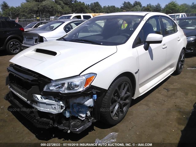 JF1VA1C66J9825293 - 2018 SUBARU WRX PREMIUM WHITE photo 2