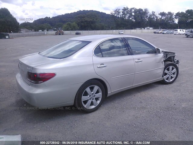 JTHBA30G565155173 - 2006 LEXUS ES 330 SILVER photo 4