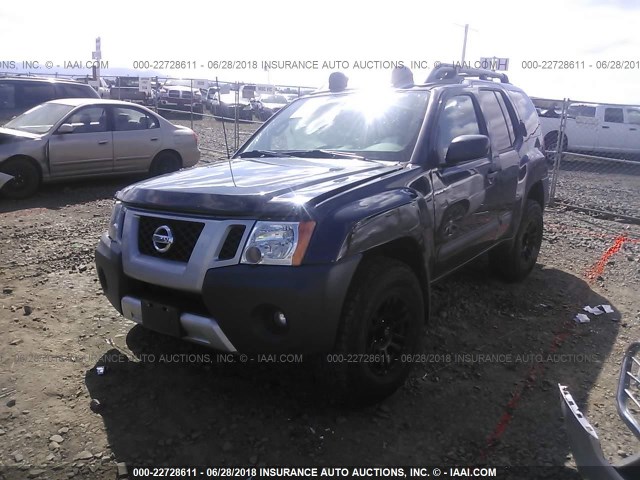 5N1AN0NW2FN657618 - 2015 NISSAN XTERRA X/S/PRO-4X GRAY photo 2