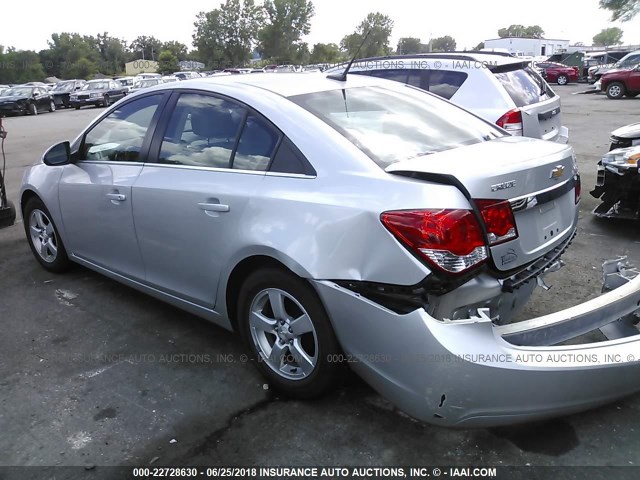 1G1PC5SB9E7389987 - 2014 CHEVROLET CRUZE LT SILVER photo 3