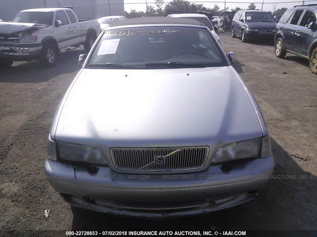 YV1NC53D41J021528 - 2001 VOLVO C70 TURBO SILVER photo 6