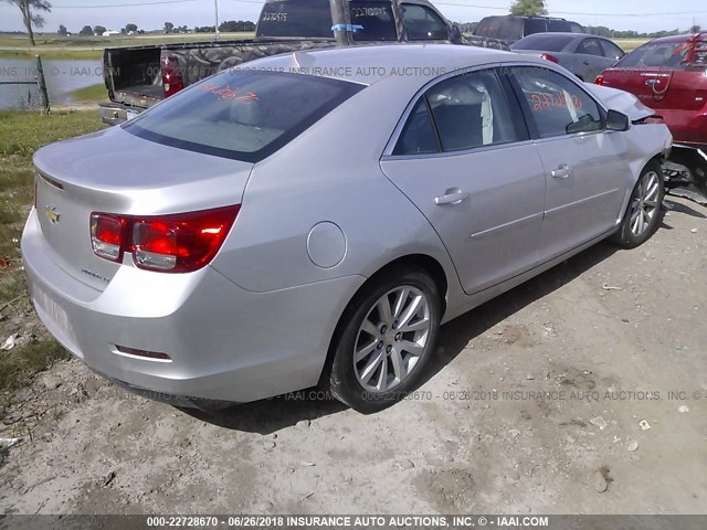 1G11E5SL1EF120459 - 2014 CHEVROLET MALIBU 2LT SILVER photo 4