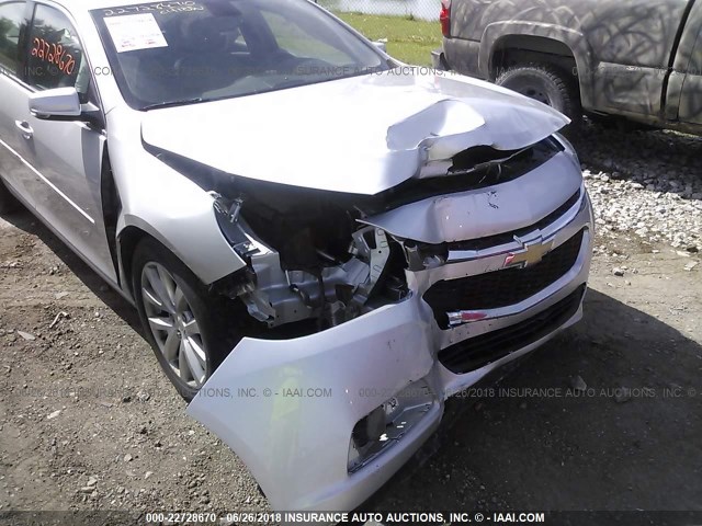 1G11E5SL1EF120459 - 2014 CHEVROLET MALIBU 2LT SILVER photo 6