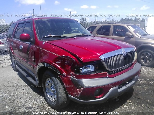 5LMRU27LXXLJ16007 - 1999 LINCOLN NAVIGATOR MAROON photo 1