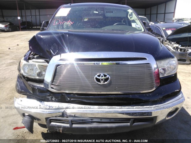 5TFEM5F14CX049219 - 2012 TOYOTA TUNDRA CREWMAX SR5 BLACK photo 6