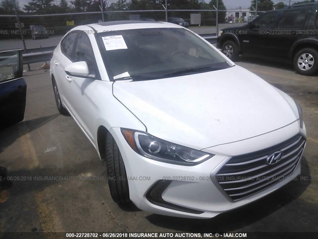 5NPD84LF8JH295452 - 2018 HYUNDAI ELANTRA SEL/VALUE/LIMITED WHITE photo 1