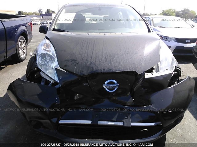 1N4BZ0CP3GC300704 - 2016 NISSAN LEAF SV/SL BLACK photo 6