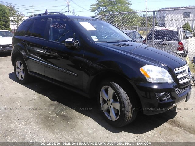 4JGBB86E99A444307 - 2009 MERCEDES-BENZ ML 350 BLACK photo 1