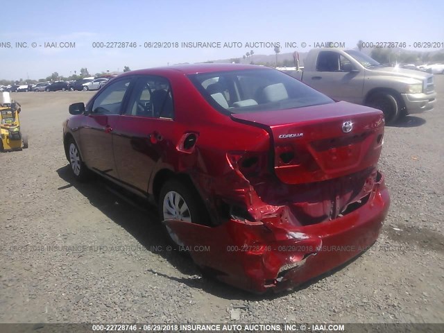 5YFBU4EE0DP138626 - 2013 TOYOTA COROLLA S/LE RED photo 3
