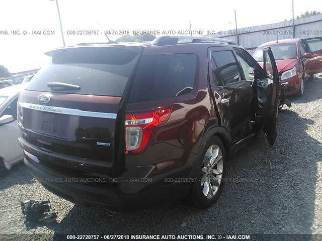 1FM5K8F82FGA52334 - 2015 FORD EXPLORER LIMITED 粉色 照片 4