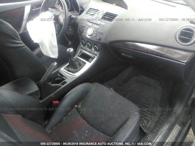 JM1BL1K39B1438123 - 2011 MAZDA SPEED 3 BLACK photo 5