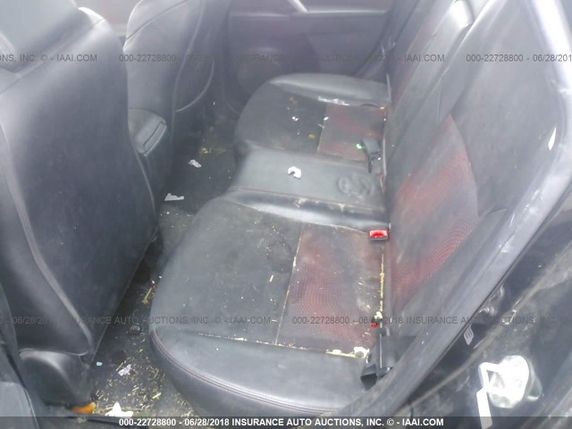 JM1BL1K39B1438123 - 2011 MAZDA SPEED 3 BLACK photo 8