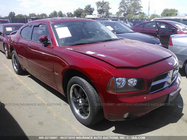 2B3CK5CTXAH151212 - 2010 DODGE CHARGER R/T RED photo 1