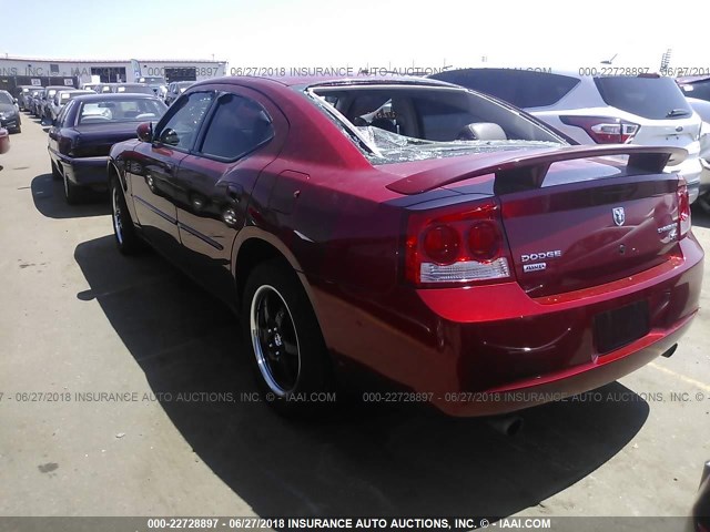 2B3CK5CTXAH151212 - 2010 DODGE CHARGER R/T RED photo 3