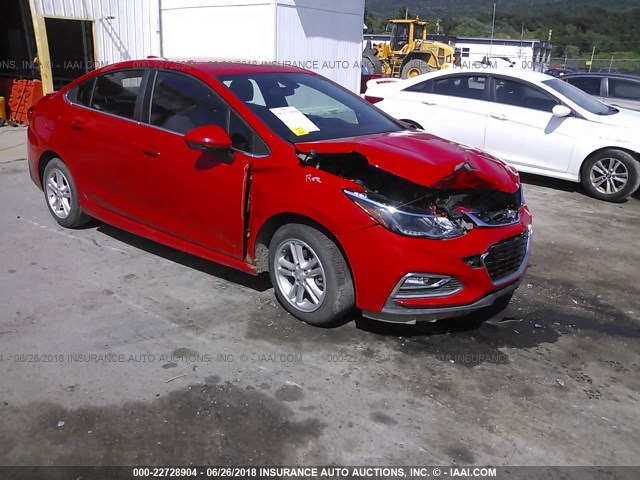 1G1BE5SM0H7222797 - 2017 CHEVROLET CRUZE LT RED photo 1