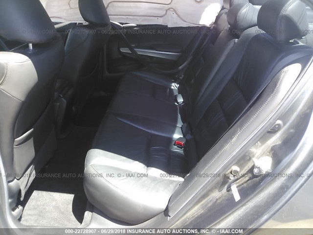 1HGCP36818A036942 - 2008 HONDA ACCORD EXL GRAY photo 8