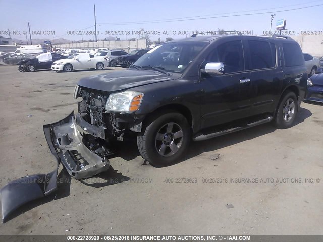 5N1AA08A44N738161 - 2004 NISSAN ARMADA SE/LE GRAY photo 2