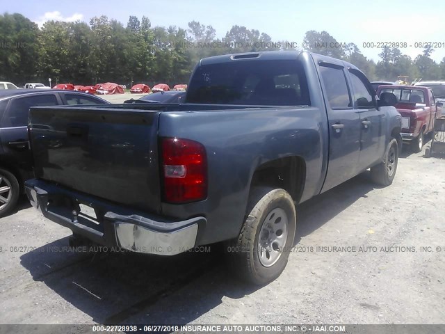 3GCEC23049G172092 - 2009 CHEVROLET SILVERADO C1500 LT BLUE photo 4