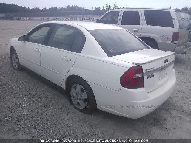 1G1ZT528X5F262345 - 2005 CHEVROLET MALIBU LS 白色 照片 3