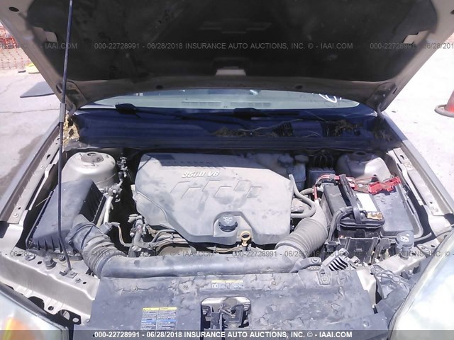 1G1ZS58N68F111183 - 2008 CHEVROLET MALIBU LS თაფლისფერი ფოტო 10