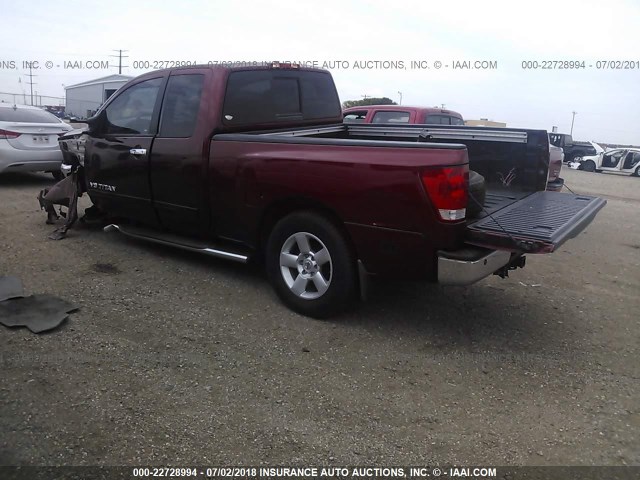 1N6BA06B56N553959 - 2006 NISSAN TITAN XE/SE/LE RED photo 3